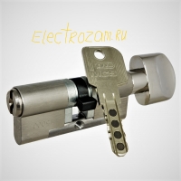 Цилиндр EVVA MCS, кл/кл, кл/верт, латунь, никель 107 51+56,41+66