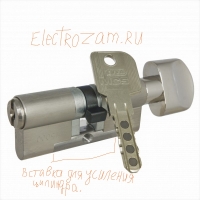 ЦИЛИНДР EVVA MCS, КЛ/КЛ, КЛ/ВЕРТ, ЛАТУНЬ, НИКЕЛЬ 142 71+71