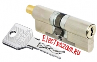 ЦИЛИНДР EVVA 3KS, КЛ/КЛ, КЛ/ВЕРТ, ЛАТУНЬ, НИКЕЛЬ 142 71+71