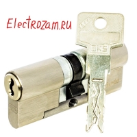 Цилиндр EVVA 3KS, кл/кл, кл/верт, латунь, никель 112 51+61,56+56