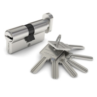 Цилиндровый механизм 60 (30*30) С перф ВК верт СР хром Palladium Blister